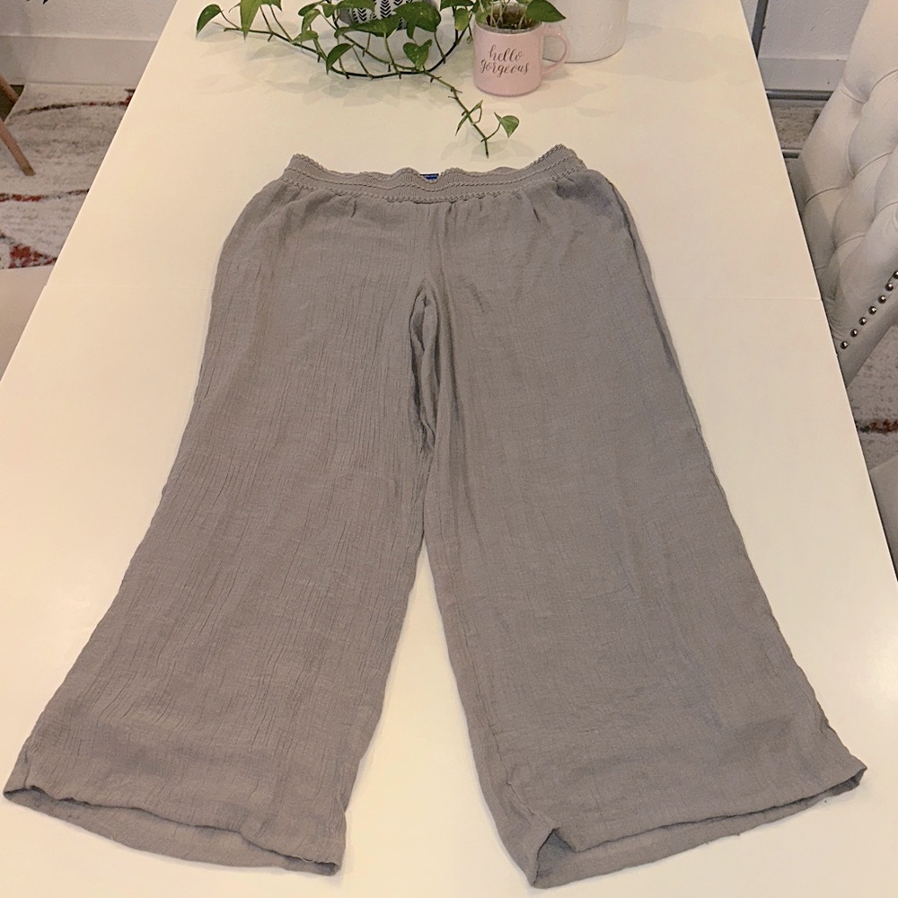 Apt. 9 Taupe Textured Pants